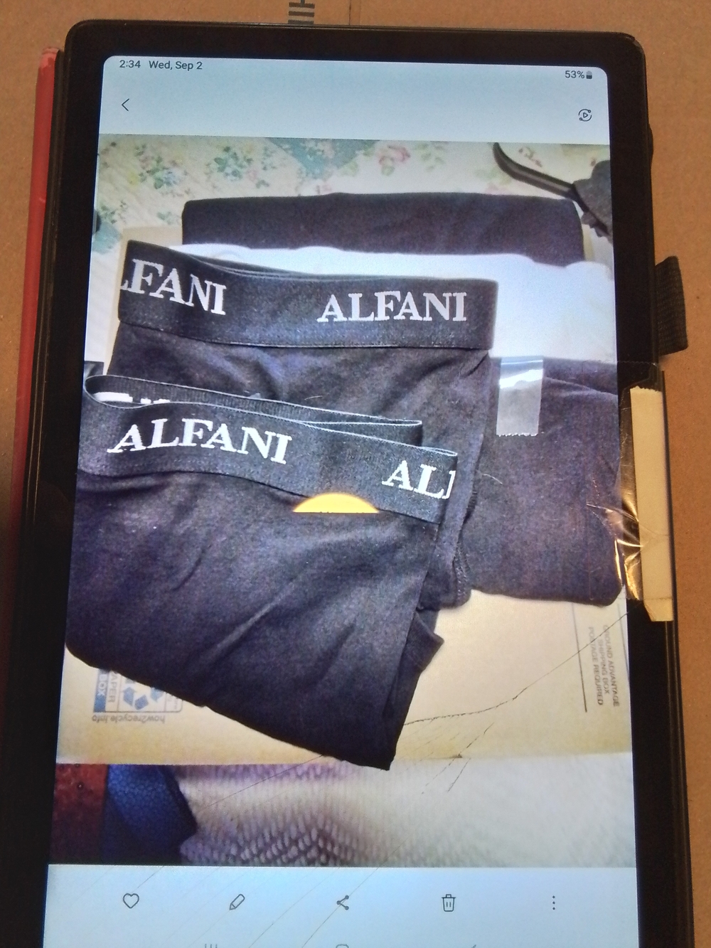 Alfani Black Men's Boxer Briefs with Logo Waistband